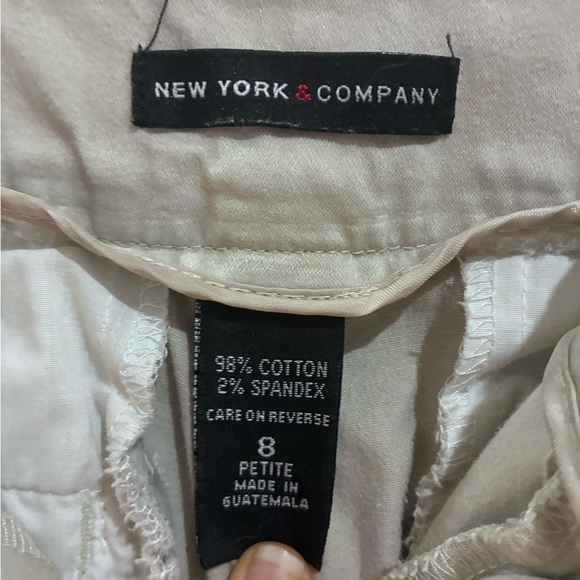 New York & Co Women’s Y2K Boot Leg Khaki Pants, Size 8P - Picture 2 of 10